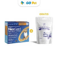 Nexgard Spectra XS (2-3.5 Kg) x 3 Tabletas+ Gratis Pets Republic Orejas de Cerdo